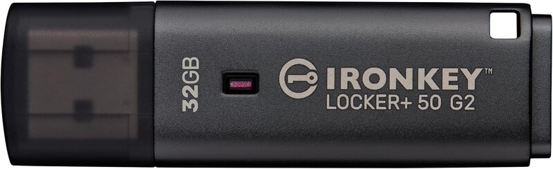 Флеш-накопичувач USB 3.2 32GB Kingston IronKey Locker+ 50 G2 (IKLP50G2/32GB)