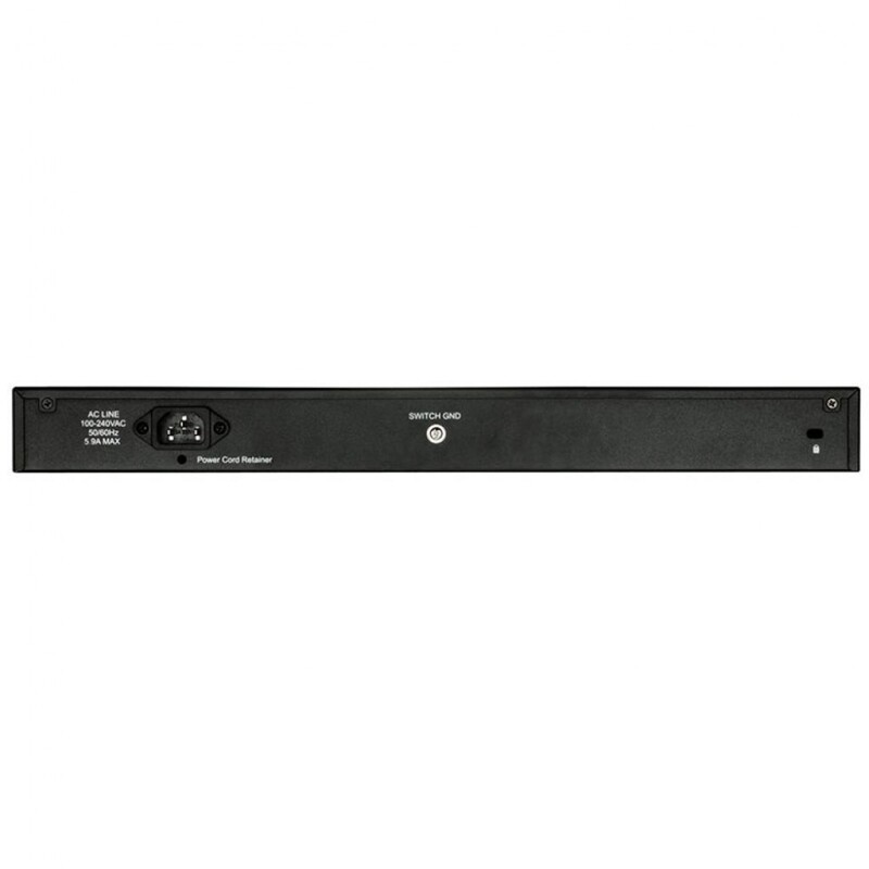 Комутатор D-Link DGS-1210-52MP (48x1GE PoE, 4xSFP Smart)