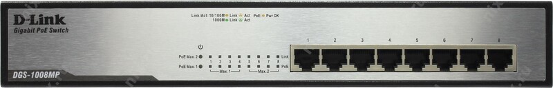 Коммутатор D-Link DGS-1008MP