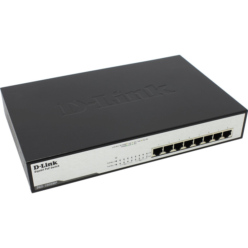 Коммутатор D-Link DGS-1008MP