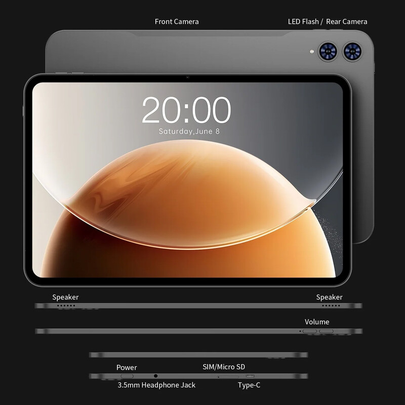 Планшет Teclast T65 6/256GB Space Gray (6940709680131)