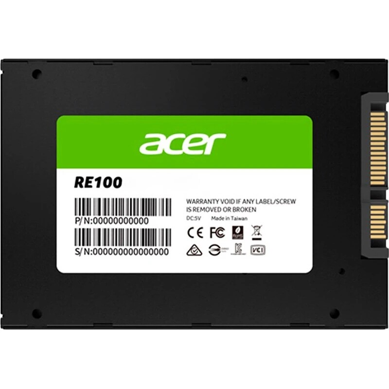 Накопитель SSD 1TB Acer RE100 2.5" SATAIII 3D NAND TLC (BL.9BWWA.109)