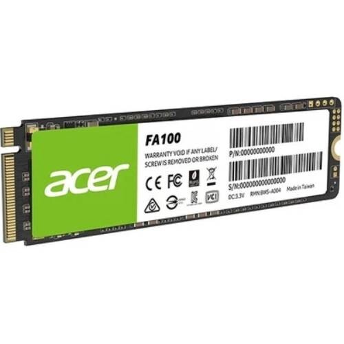 Накопитель SSD 512Gb Acer FA100 M.2 2280 NVMe 1.4 PCIe Gen3.0 x4 3D NAND TLC (BL.9BWWA.119)