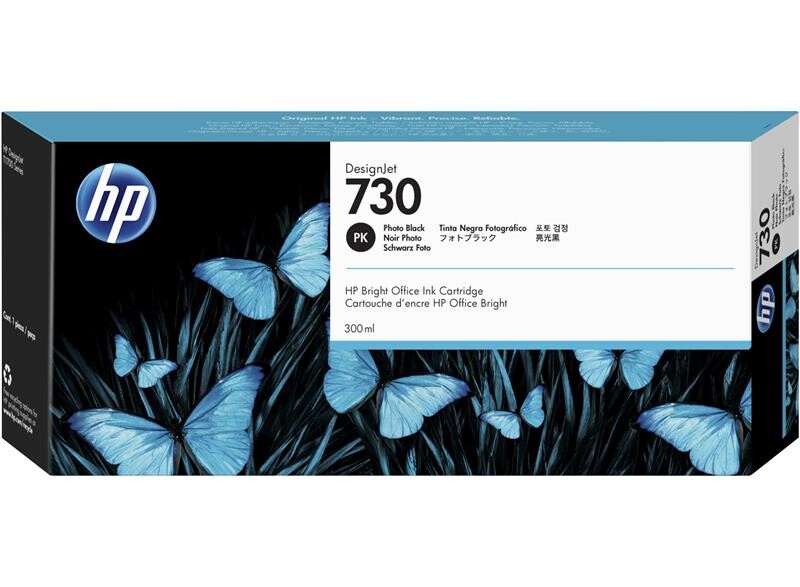 Картридж HP №730 DJ T1600/T1700/T2600 (P2V73A) Photo Black, 300ml