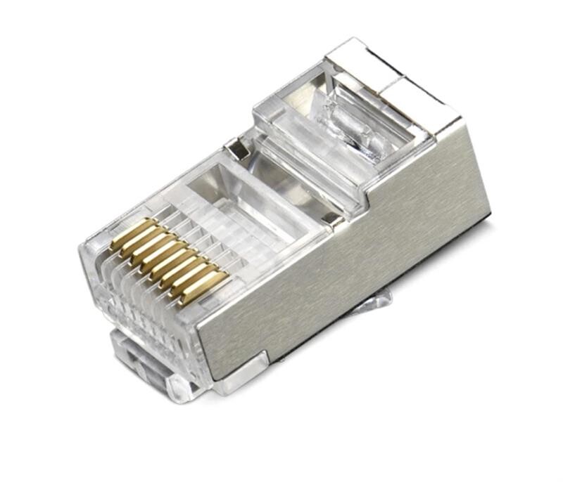 Коннектор RJ 45 Merlion (10567) Cat. 6 FTP, с золоченными контактами, 100 шт/уп