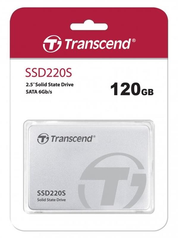 Накопитель SSD  120GB Transcend SSD220 2.5" SATA III TLC (TS120GSSD220S)