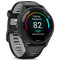 Фото - Смарт-часы Garmin Forerunner 265 Black Bezel and Case with Black/Powder Gray Silicone Band (010-02810-10) | click.ua