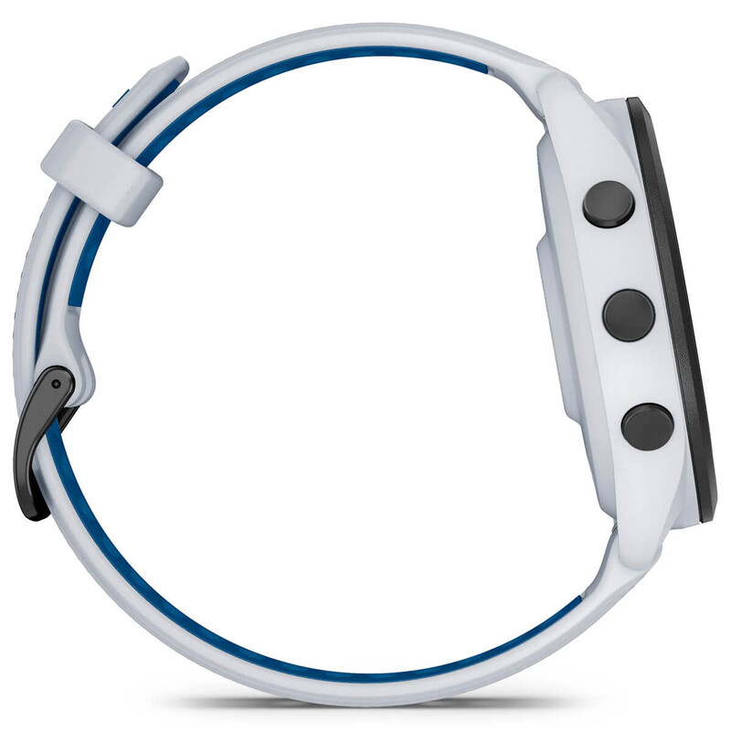 Смарт-часы Garmin Forerunner 265 Black Bezel with Whitestone Case and Whitestone/Tidal Blue Silicone Band (010-02810-11)