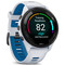 Фото - Смарт-часы Garmin Forerunner 265 Black Bezel with Whitestone Case and Whitestone/Tidal Blue Silicone Band (010-02810-11) | click.ua