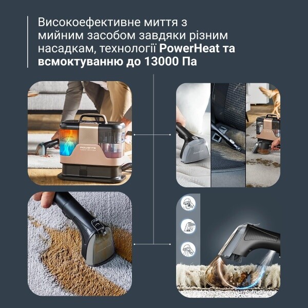 Миючий пилосос-плямовивідник Rowenta Clean It Hot & Cold IN7021F0
