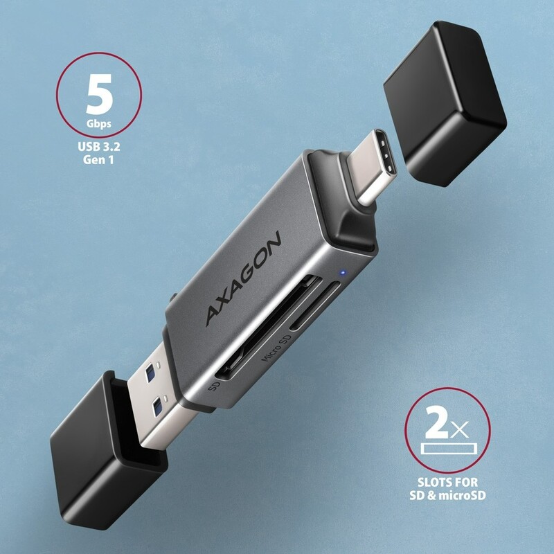 Картридер Axagon CRE-DAC Gray