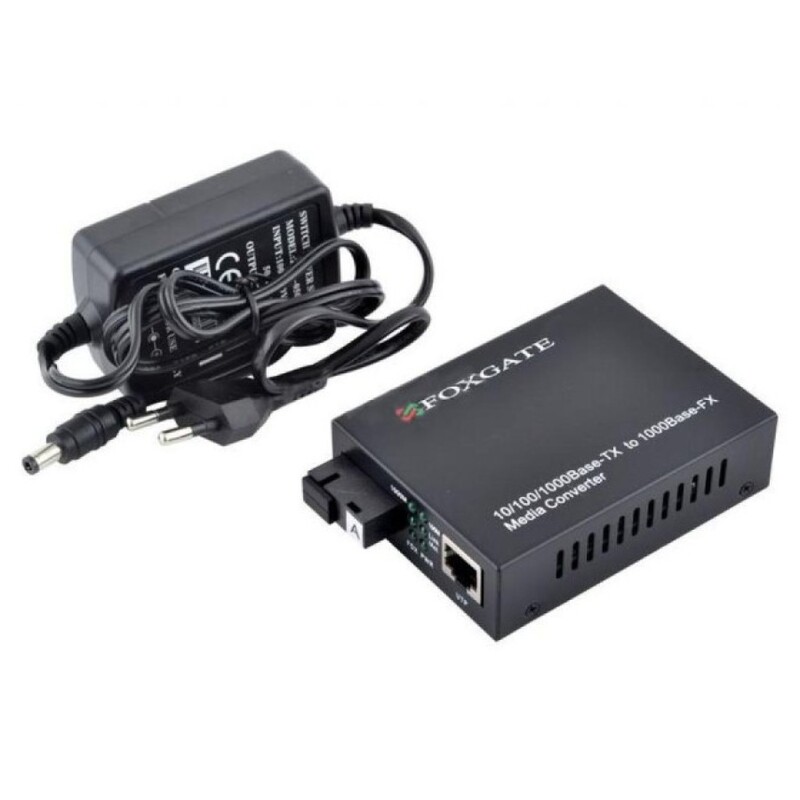 Медиаконвертер FoxGate EC-Q-1G-1SM-1310nm-20-LFP