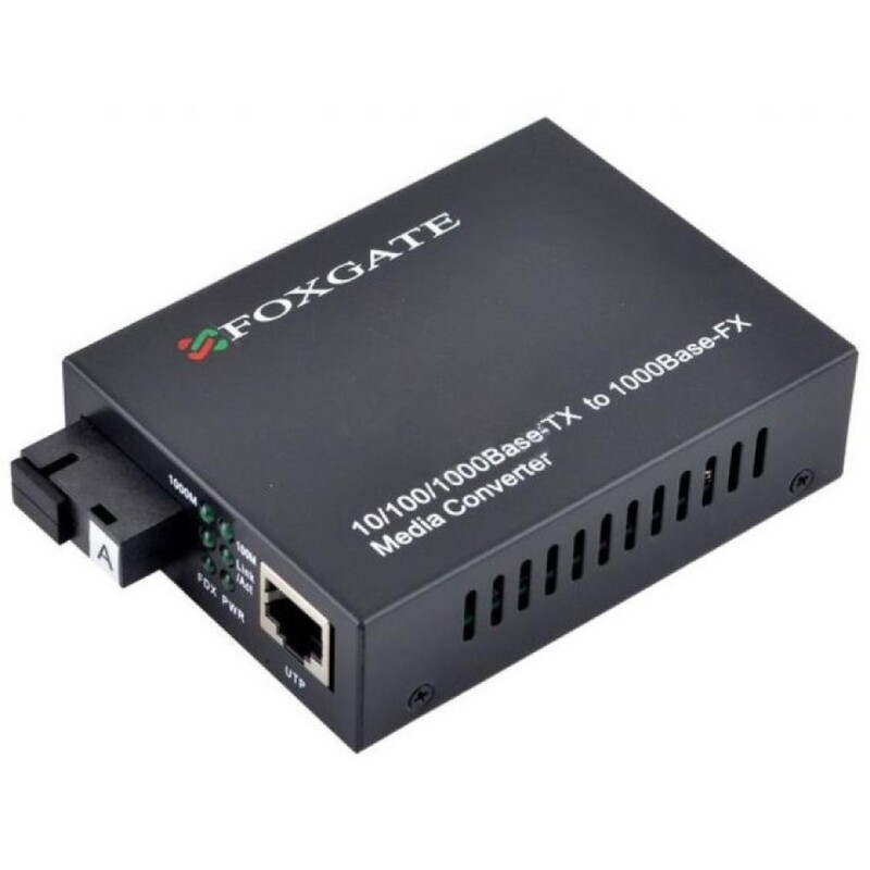 Медиаконвертер FoxGate EC-Q-1G-1SM-1310nm-20-LFP