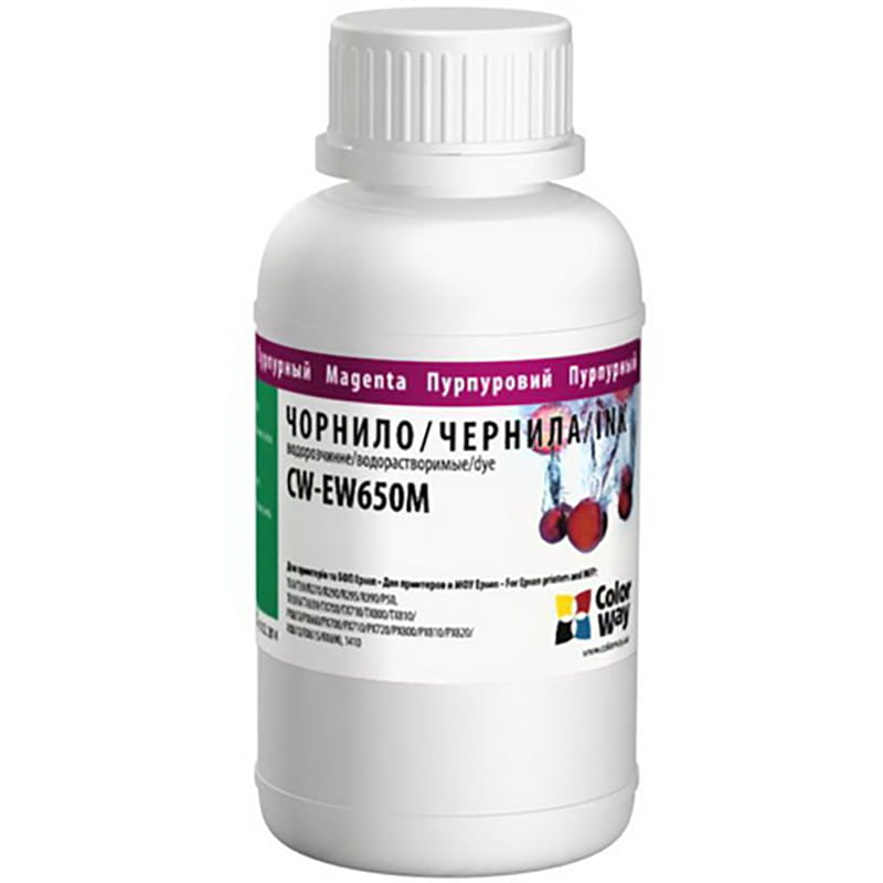 Чернила ColorWay EPSON TX650 (Magenta) (CW-EW650M02) 200мл