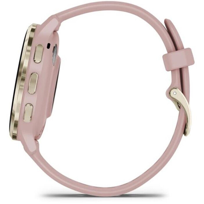 Смарт-годинник Garmin Venu 3s Soft Gold Stainless Steel Bezel with Dust Rose Case and Silicone Band (010-02785-03)