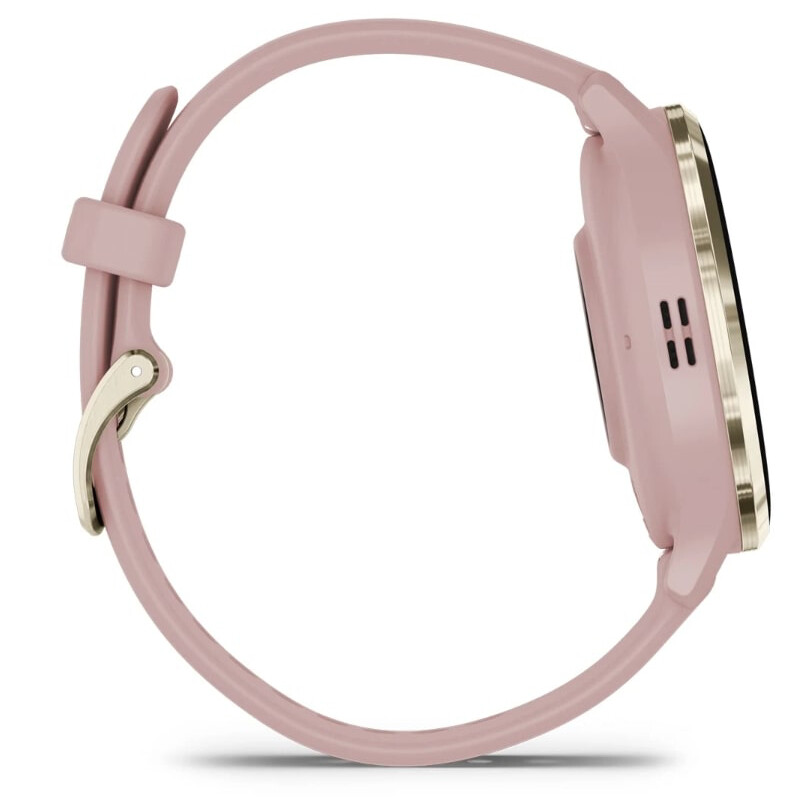 Смарт-годинник Garmin Venu 3s Soft Gold Stainless Steel Bezel with Dust Rose Case and Silicone Band (010-02785-03)