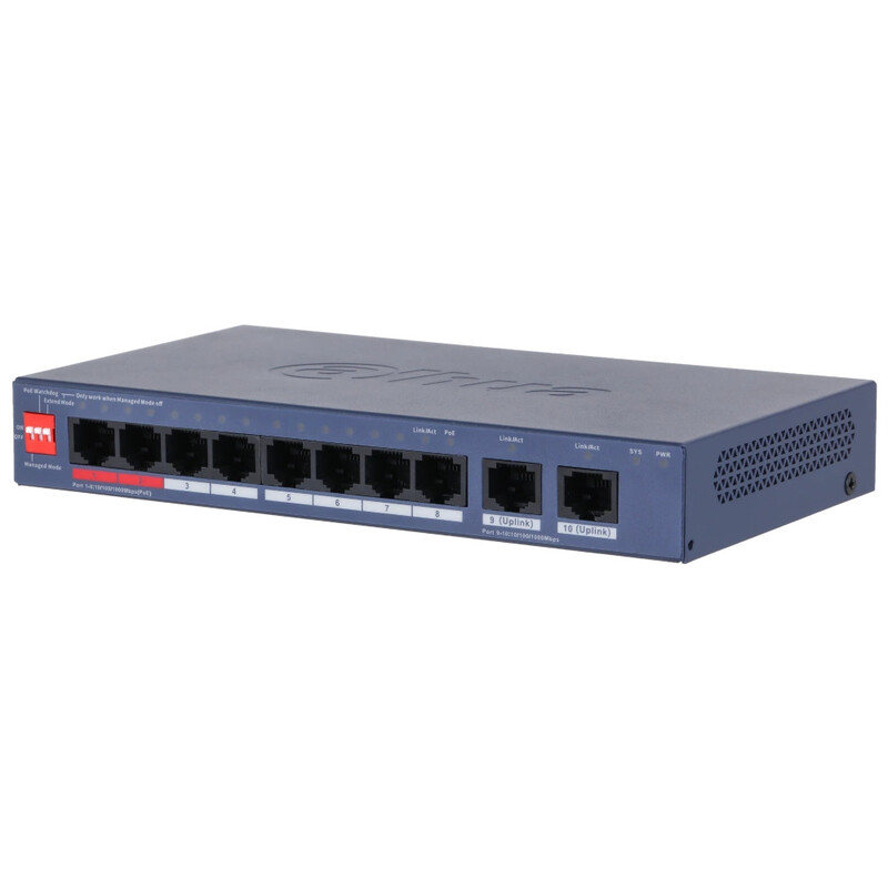 Коммутатор Dahua DH-CS4010-8GT-110-V2 PoE