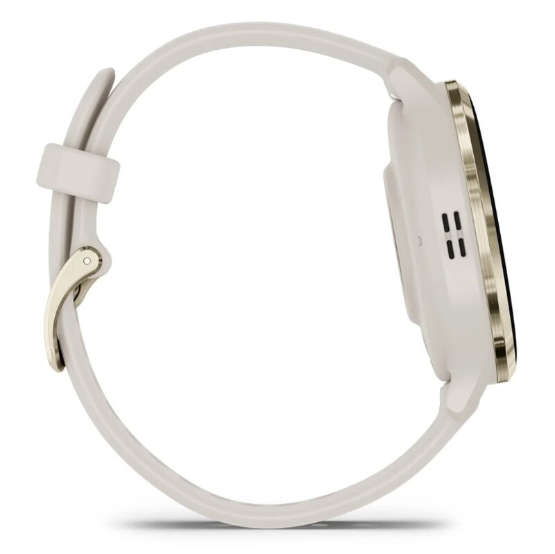 Смарт-годинник Garmin Venu 3s Soft Gold Stainless Steel Bezel with Ivory Case and Silicone Band (010-02785-04)