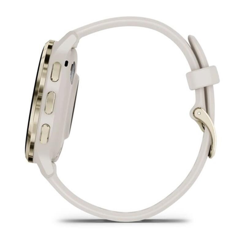 Смарт-годинник Garmin Venu 3s Soft Gold Stainless Steel Bezel with Ivory Case and Silicone Band (010-02785-04)