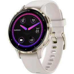 Смарт-годинник Garmin Venu 3s Soft Gold Stainless Steel Bezel with Ivory Case and Silicone Band (010-02785-04)