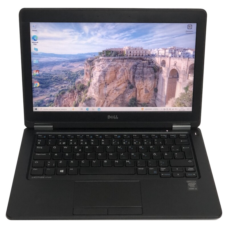 Ноутбук Dell Latitude E7250 / 12.5" (1366x768) / i3-5010U / 8GB / 128GB SSD / Win10 - Б/у