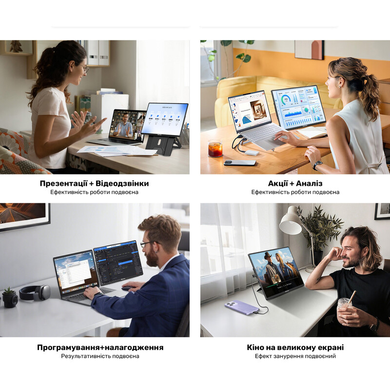Монітор портативний Blackview 16" Table 9 (BVTABLE9) IPS Black