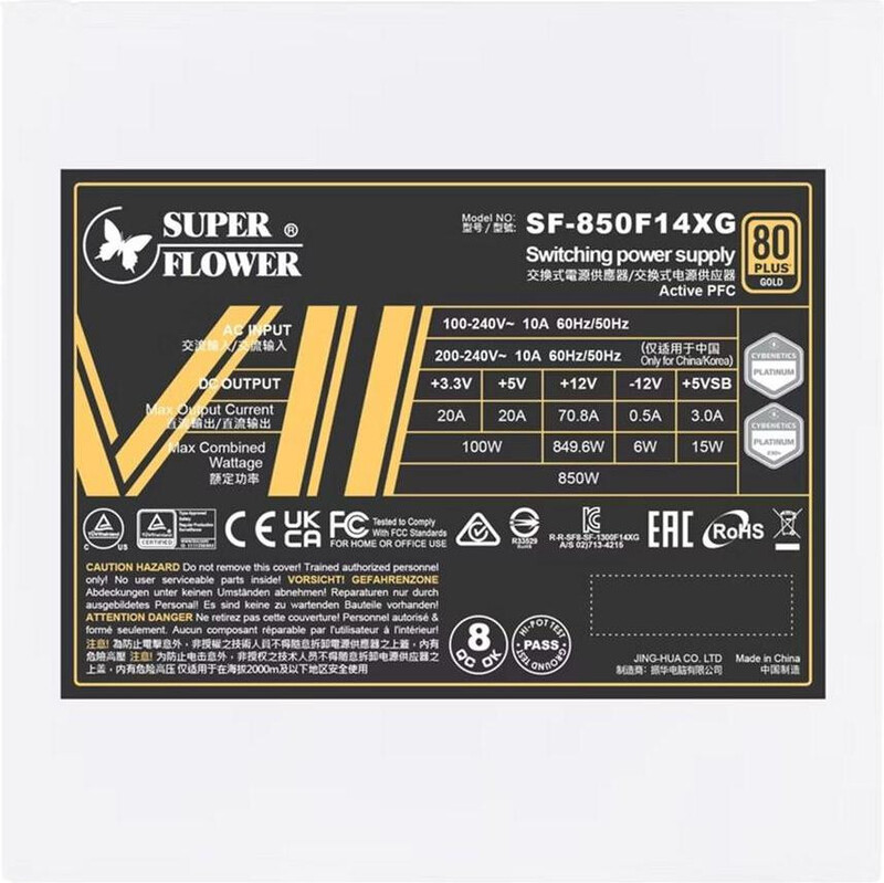 Блок питания Super Flower Leadex VII XG (SF-850F14XG) 850W White