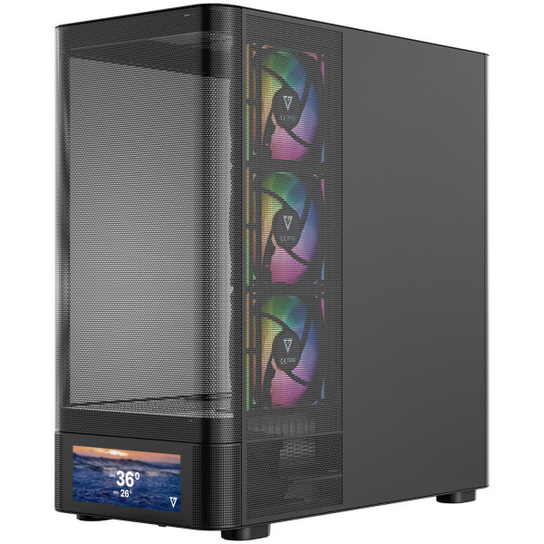 Корпус ModeCom Volcano AQ500 ARGB Black (MC-A-AQ500-4FA-B)