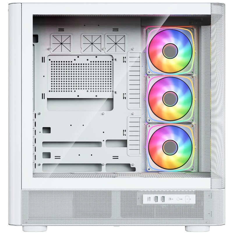 Корпус ModeCom Volcano AQ500 ARGB White (MC-A-AQ500-4FA-W)