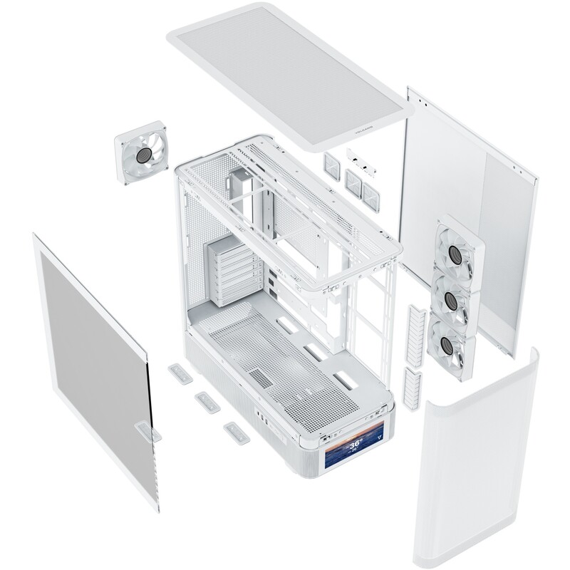 Корпус ModeCom Volcano AQ500 ARGB White (MC-A-AQ500-4FA-W)