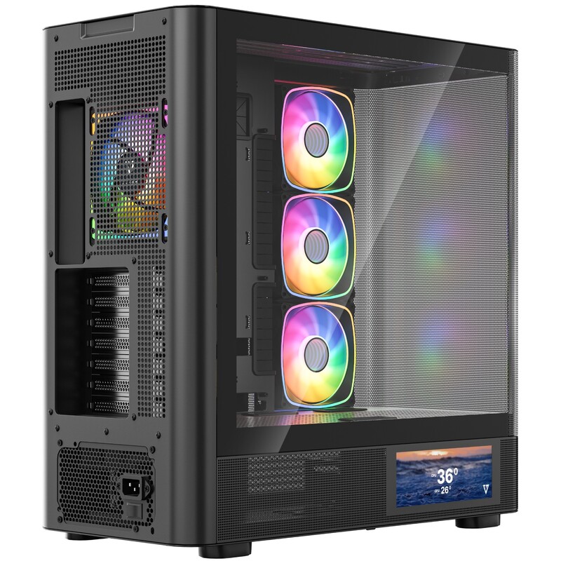 Корпус ModeCom Volcano AQ400 ARGB Black (MC-A-AQ400-4FA-B)