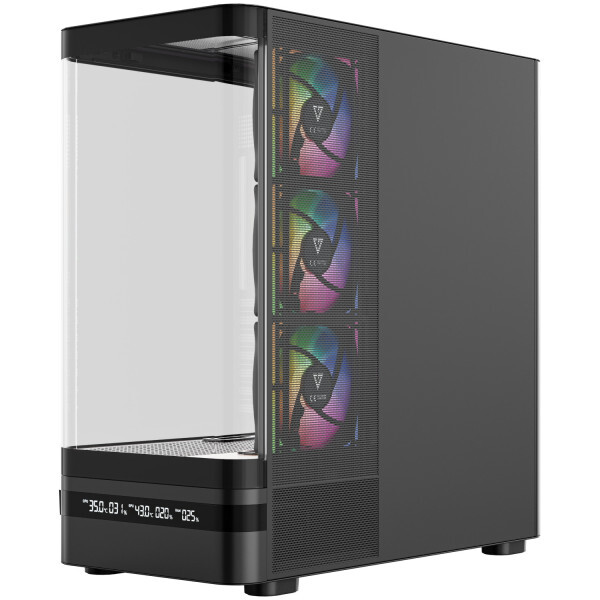 Корпус ModeCom Volcano AQ200 ARGB Black (MC-A-AQ200-4FA-B)