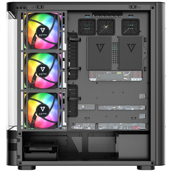 Корпус ModeCom Volcano AQ200 ARGB Black (MC-A-AQ200-4FA-B)
