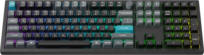 Клавиатура беспроводная Keychron Q6 Ultra Keychron Red Switch Black RGB (Q6U-M1-UA)