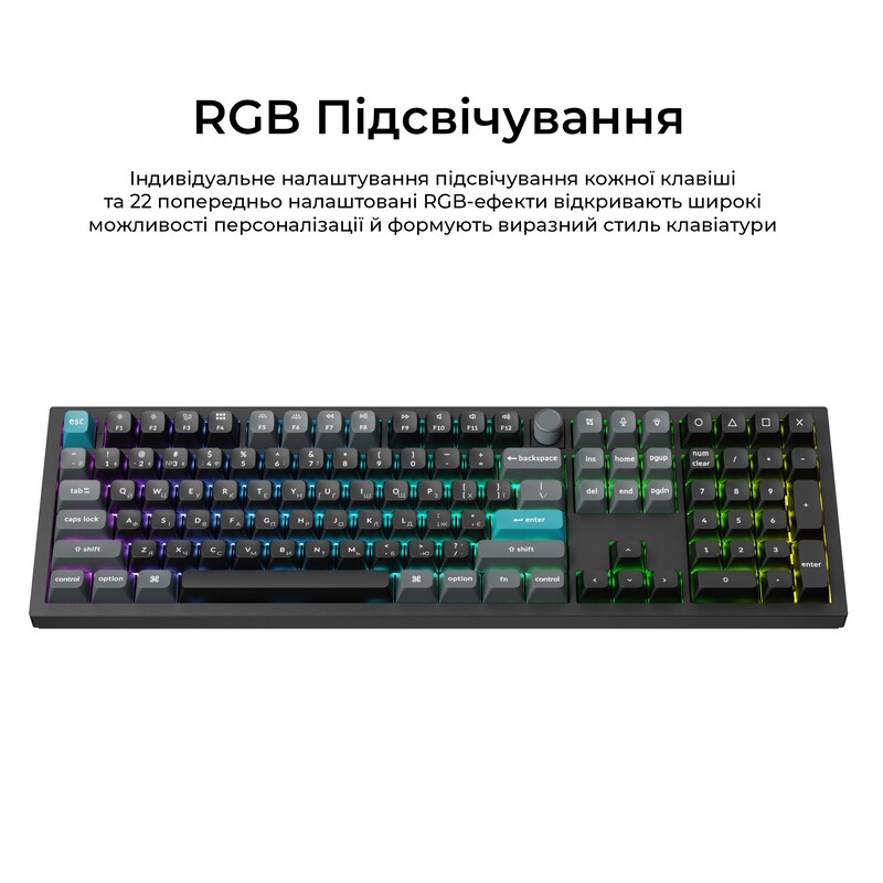 Клавиатура беспроводная Keychron Q6 Ultra Keychron Red Switch Black RGB (Q6U-M1-UA)