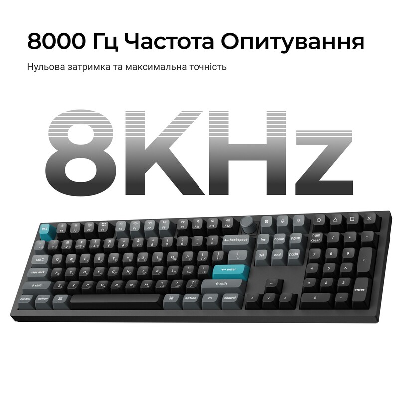 Клавиатура беспроводная Keychron Q6 Ultra Keychron Red Switch Black RGB (Q6U-M1-UA)