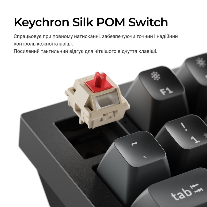 Клавиатура беспроводная Keychron Q6 Ultra Keychron Red Switch Black RGB (Q6U-M1-UA)