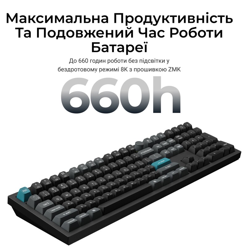 Клавиатура беспроводная Keychron Q6 Ultra Keychron Red Switch Black RGB (Q6U-M1-UA)