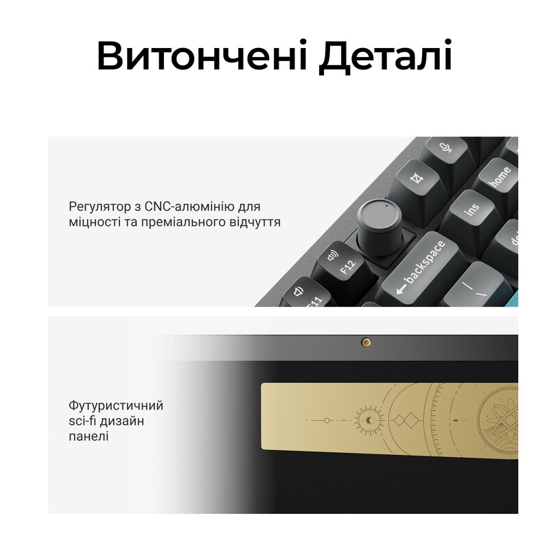 Клавиатура беспроводная Keychron Q6 Ultra Keychron Red Switch Black RGB (Q6U-M1-UA)