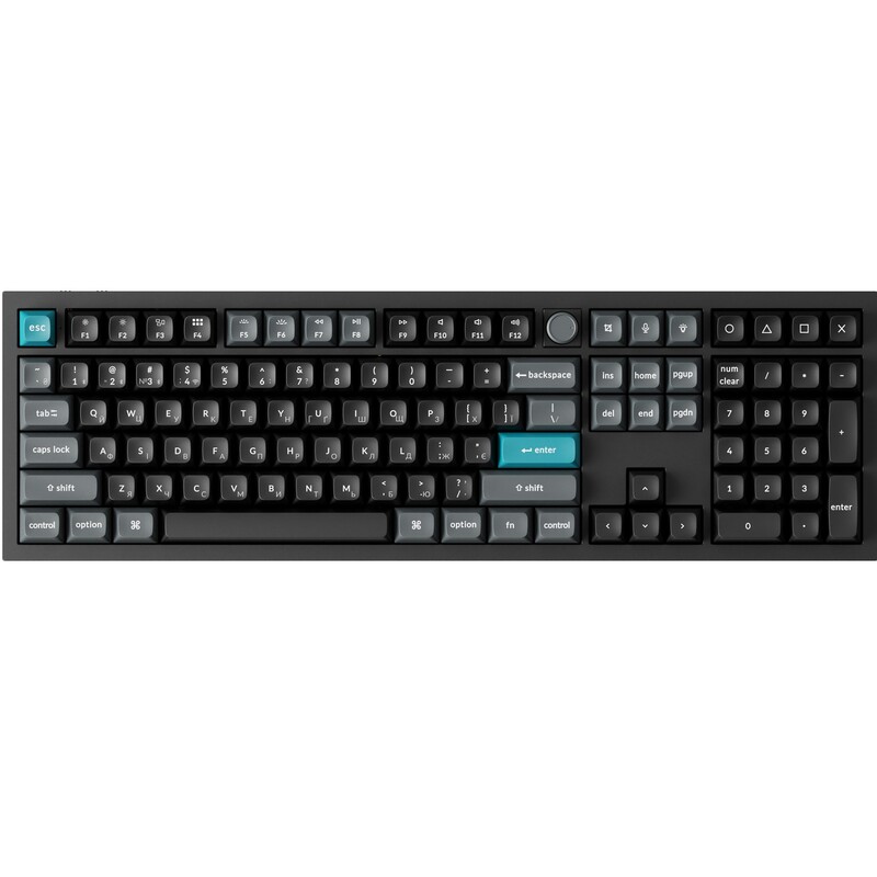 Клавиатура беспроводная Keychron Q6 Ultra Keychron Red Switch Black RGB (Q6U-M1-UA)