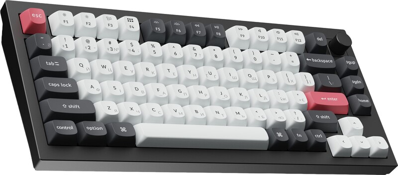 Клавіатура бездротова Keychron Q1 HE Magnetic Switch Black RGB (Q1H-M1-UA)