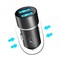 Фото - Автомобільний зарядний пристрій SkyDolphin SZ02 Aluminium (2USB, 2.4A) Black (AZP-000074)_бн | click.ua