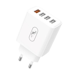 Мережевий зарядний пристрій SkyDolphin SC40 (4USBx2.4A) White (MZP-000186)_бн