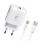 Фото - Зарядное устройство SkyDolphin SC22EL (1USB, 2.1A) White (MZP-000158) + кабель Lightning_бн | click.ua