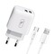Фото - Зарядний пристрій SkyDolphin SC22EBV (2USB, 2.1A) White (MZP-000164) + кабель microUSB_бн | click.ua