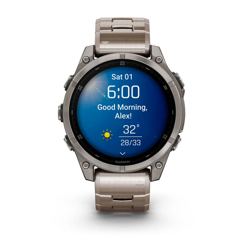 Смарт-часы Garmin Fenix 8 47mm AMOLED Sapphire Titanium with Vented Titanium Bracelet (010-02904-40)