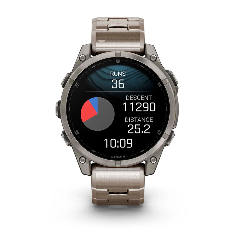 Смарт-часы Garmin Fenix 8 47mm AMOLED Sapphire Titanium with Vented Titanium Bracelet (010-02904-40)