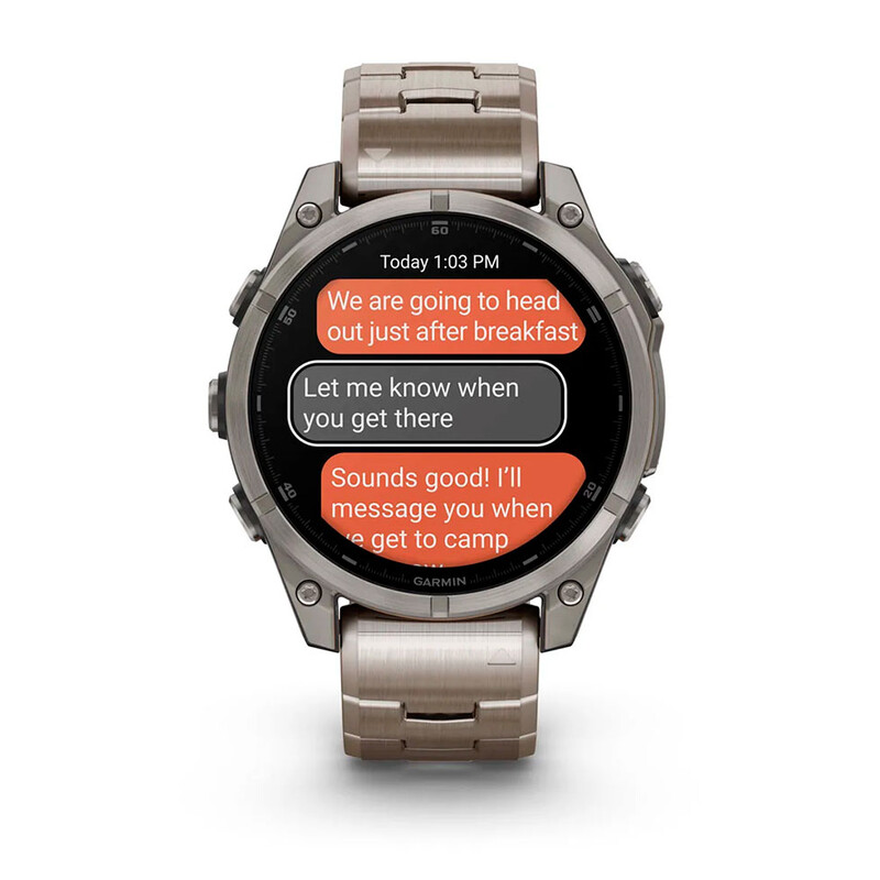 Смарт-часы Garmin Fenix 8 47mm AMOLED Sapphire Titanium with Vented Titanium Bracelet (010-02904-40)
