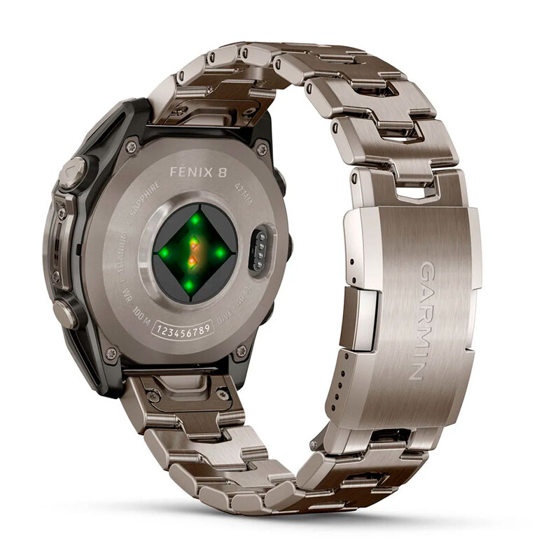 Смарт-часы Garmin Fenix 8 47mm AMOLED Sapphire Titanium with Vented Titanium Bracelet (010-02904-40)