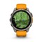 Фото - Смарт-часы Garmin Fenix 8 47mm AMOLED Sapphire Titanium with Spark Orange/Graphite Silicone Band (010-02904-11) | click.ua